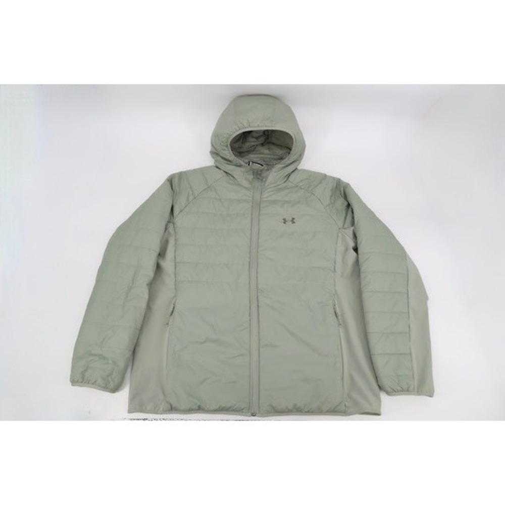 Under Armour Storm Active Hybrid Jacket Mens 2XL Sage Green Hooded Puffer